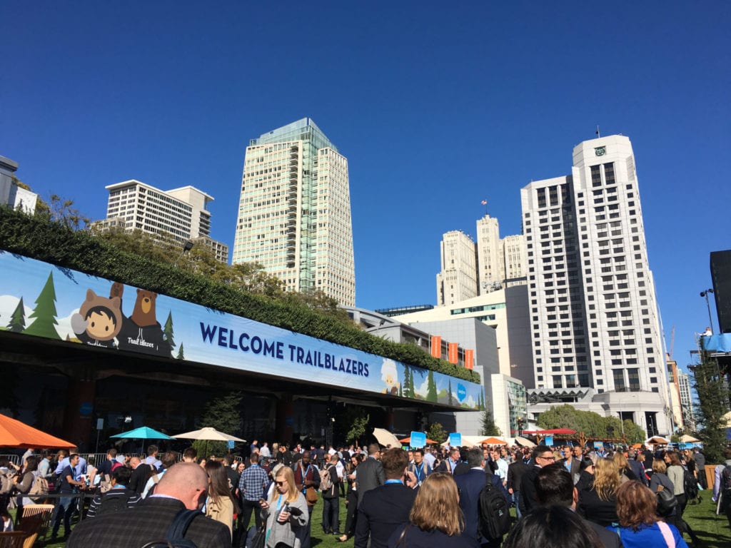 DreamForce Conference in 2018.