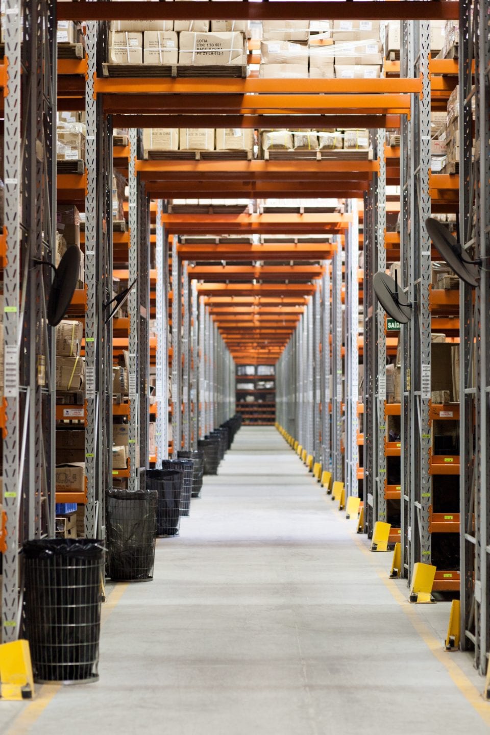 Warehouse full of packages.