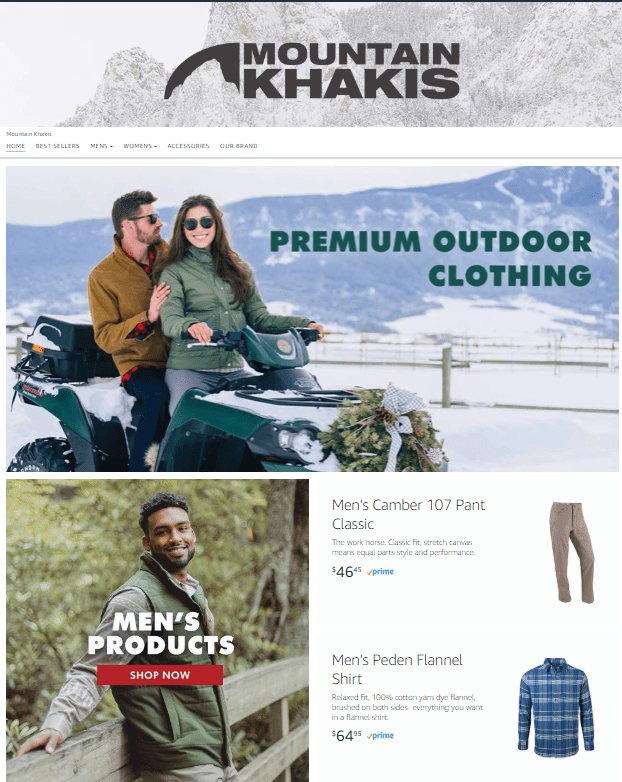 Mountain Khakis Amazon Brand Store